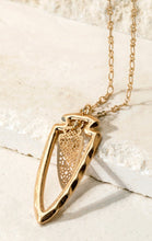 Load image into Gallery viewer, Brass Arrowhead Necklace
