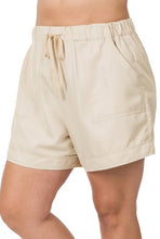 Load image into Gallery viewer, Woven Drawstring Shorts with Pockets-Plus
