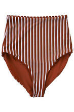 Load image into Gallery viewer, Sienna/Sienna Stripe High Rise Reversible Swim Bottoms
