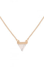 Load image into Gallery viewer, Double Layer Triangle Stone Necklace

